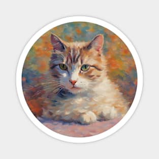 impressionism art cat pt3 Magnet